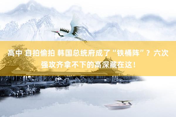 高中 自拍偷拍 韩国总统府成了“铁桶阵”？六次强攻齐拿不下的高深藏在这！