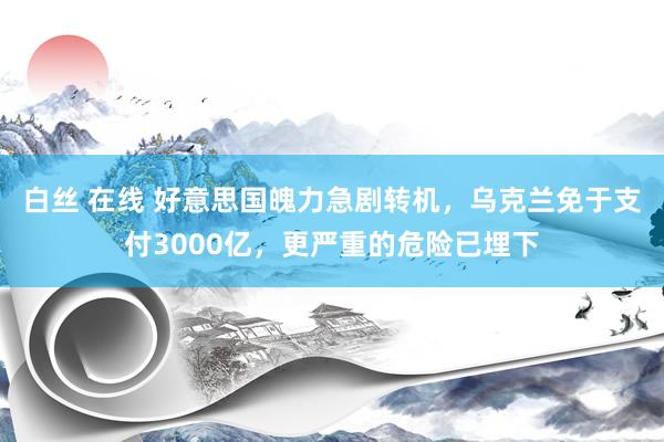 白丝 在线 好意思国魄力急剧转机，乌克兰免于支付3000亿，更严重的危险已埋下