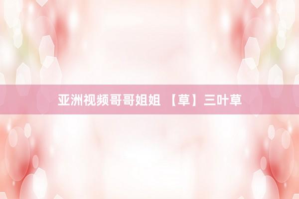 亚洲视频哥哥姐姐 【草】三叶草